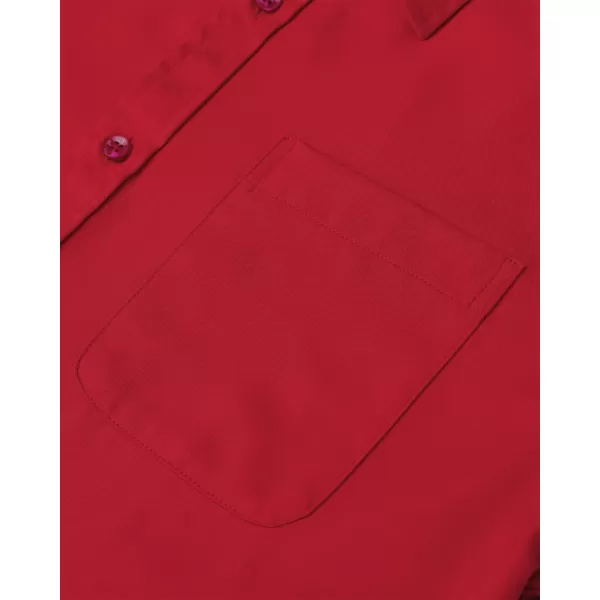 Alimens &amp; Gentle Mens Short Sleeve Dress Shirts Wrinkle Free Solid Casual Button Down Shirts with Pocket