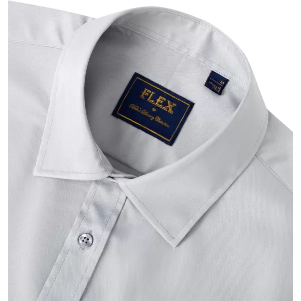 Alimens &amp; Gentle Mens Short Sleeve Dress Shirts Wrinkle Free Solid Casual Button Down Shirts with Pocket