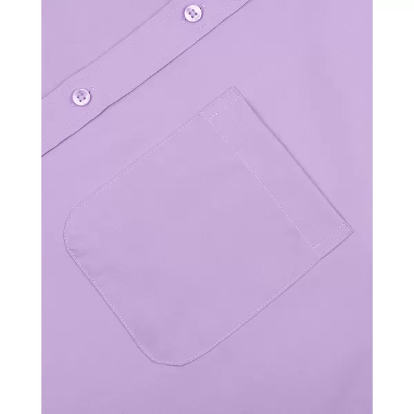 Alimens &amp; Gentle Mens Short Sleeve Dress Shirts Wrinkle Free Solid Casual Button Down Shirts with Pocket