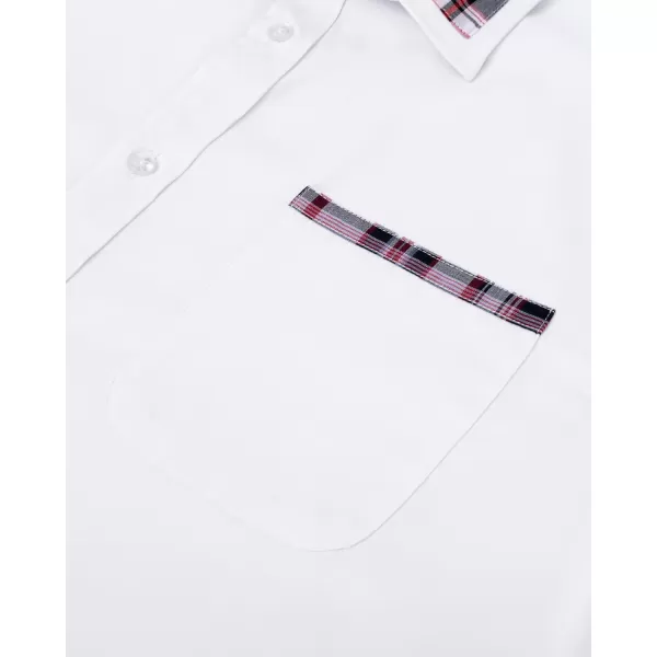 Alimens &amp; Gentle Mens Short Sleeve Dress Shirts Wrinkle Free Solid Casual Button Down Shirts with Pocket