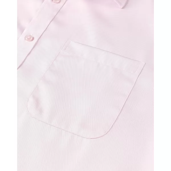 Alimens &amp; Gentle Mens Short Sleeve Dress Shirts Wrinkle Free Solid Casual Button Down Shirts with Pocket