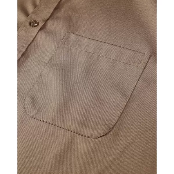 Alimens &amp; Gentle Mens Short Sleeve Dress Shirts Wrinkle Free Solid Casual Button Down Shirts with Pocket