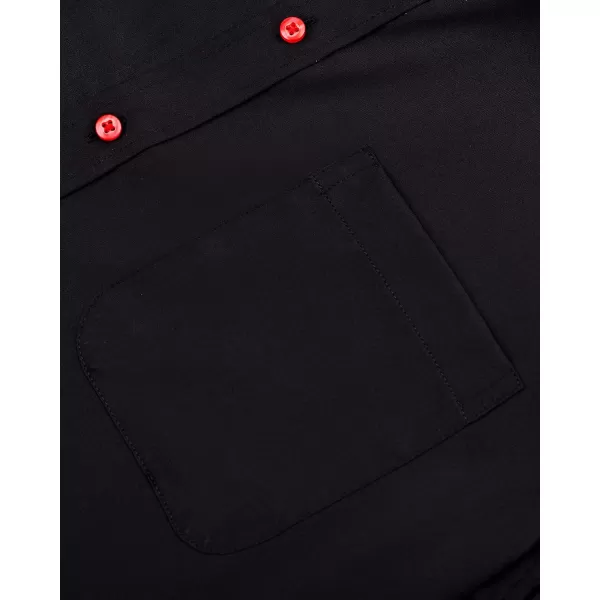 Alimens &amp; Gentle Mens Short Sleeve Dress Shirts Wrinkle Free Solid Casual Button Down Shirts with Pocket