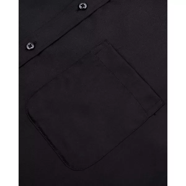 Alimens &amp; Gentle Mens Short Sleeve Dress Shirts Wrinkle Free Solid Casual Button Down Shirts with Pocket