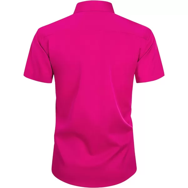 Alimens &amp; Gentle Mens Short Sleeve Dress Shirts Wrinkle Free Solid Casual Button Down Shirts with Pocket