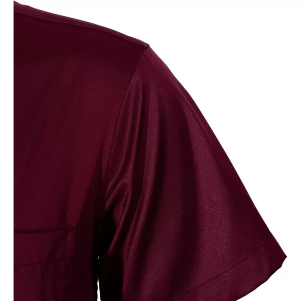 Alimens &amp; Gentle Mens Short Sleeve Dress Shirts Wrinkle Free Solid Casual Button Down Shirts with Pocket