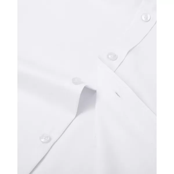 Alimens &amp; Gentle Mens Short Sleeve Dress Shirts Wrinkle Free Solid Casual Button Down Shirts with Pocket