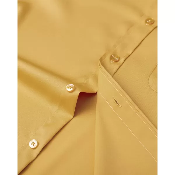 Alimens &amp; Gentle Mens Short Sleeve Dress Shirts Wrinkle Free Solid Casual Button Down Shirts with Pocket
