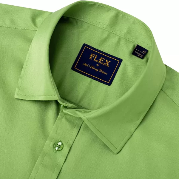 Alimens &amp; Gentle Mens Short Sleeve Dress Shirts Wrinkle Free Solid Casual Button Down Shirts with Pocket