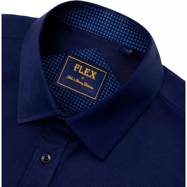 Alimens &amp; Gentle Mens Short Sleeve Dress Shirts Wrinkle Free Solid Casual Button Down Shirts with Pocket