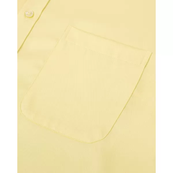Alimens &amp; Gentle Mens Short Sleeve Dress Shirts Wrinkle Free Solid Casual Button Down Shirts with Pocket