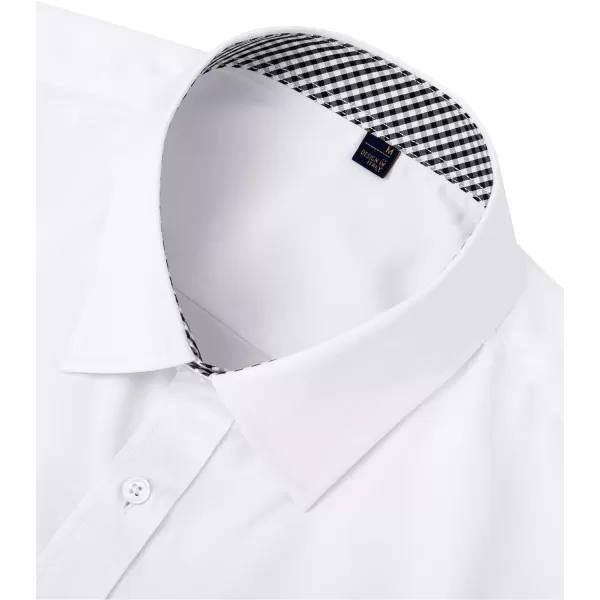 Alimens &amp; Gentle Mens Short Sleeve Dress Shirts Wrinkle Free Solid Casual Button Down Shirts with Pocket
