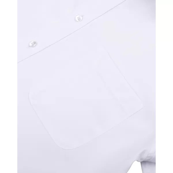 Alimens &amp; Gentle Mens Short Sleeve Dress Shirts Wrinkle Free Solid Casual Button Down Shirts with Pocket