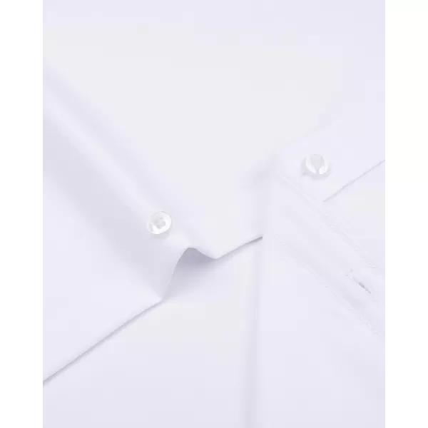 Alimens &amp; Gentle Mens Short Sleeve Dress Shirts Wrinkle Free Solid Casual Button Down Shirts with Pocket
