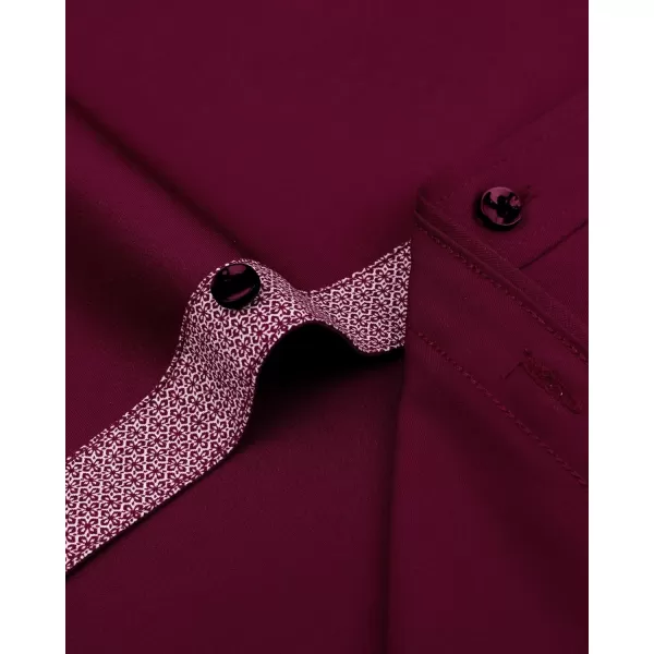 Alimens &amp; Gentle Mens Short Sleeve Dress Shirts Wrinkle Free Solid Casual Button Down Shirts with Pocket