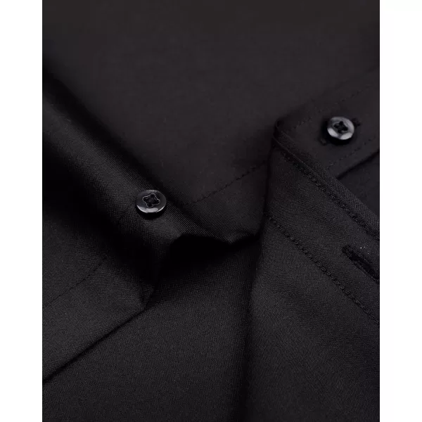 Alimens &amp; Gentle Mens Short Sleeve Dress Shirts Wrinkle Free Solid Casual Button Down Shirts with Pocket