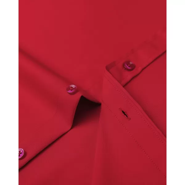 Alimens &amp; Gentle Mens Short Sleeve Dress Shirts Wrinkle Free Solid Casual Button Down Shirts with Pocket