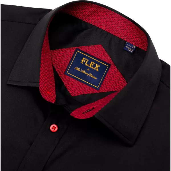 Alimens &amp; Gentle Mens Short Sleeve Dress Shirts Wrinkle Free Solid Casual Button Down Shirts with Pocket