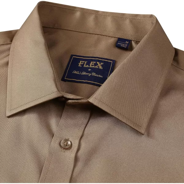Alimens &amp; Gentle Mens Short Sleeve Dress Shirts Wrinkle Free Solid Casual Button Down Shirts with Pocket