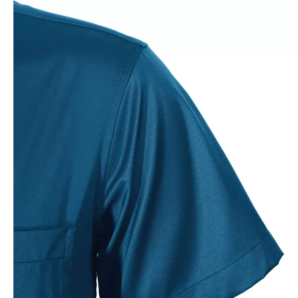 Alimens &amp; Gentle Mens Short Sleeve Dress Shirts Wrinkle Free Solid Casual Button Down Shirts with Pocket