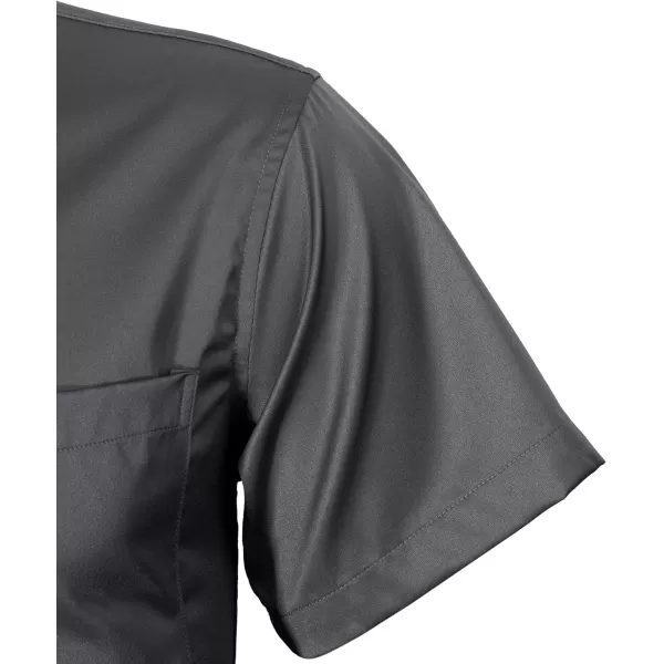 Alimens &amp; Gentle Mens Short Sleeve Dress Shirts Wrinkle Free Solid Casual Button Down Shirts with Pocket