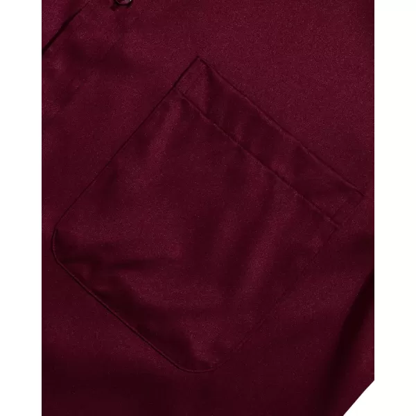 Alimens &amp; Gentle Mens Short Sleeve Dress Shirts Wrinkle Free Solid Casual Button Down Shirts with Pocket