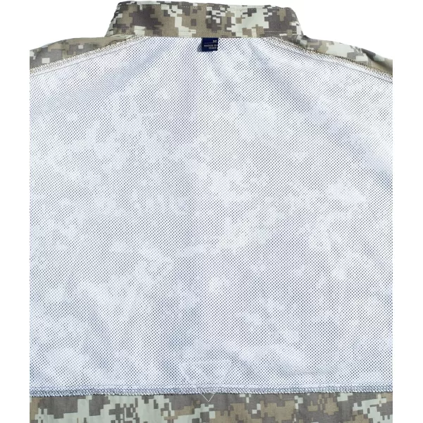 Alimens &amp; Gentle Mens Short Sleeve Fishing Shirt Camouflage Quick Dry Outdoor Sun Protection Shirts