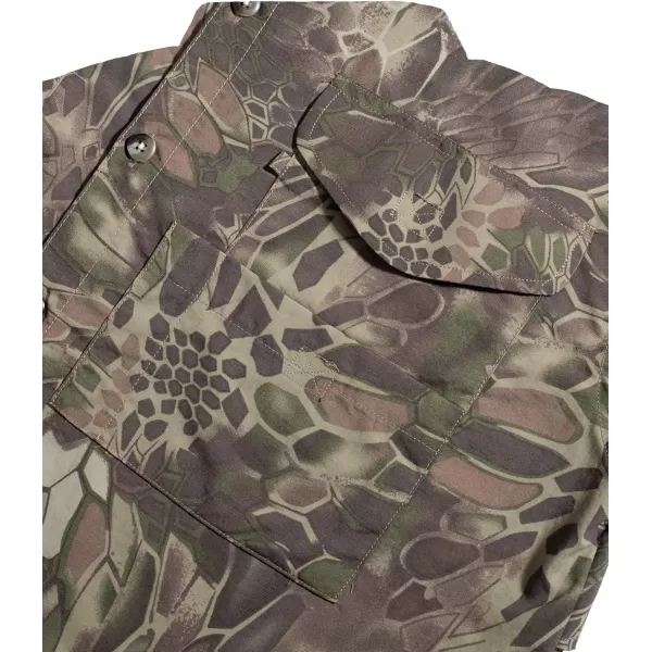 Alimens &amp; Gentle Mens Short Sleeve Fishing Shirt Camouflage Quick Dry Outdoor Sun Protection Shirts