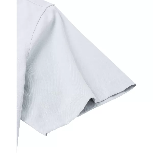 Alimens &amp; Gentle Men's Short Sleeve Oxford Shirt Regular Fit Button Down Collar Shirts with Pocket
