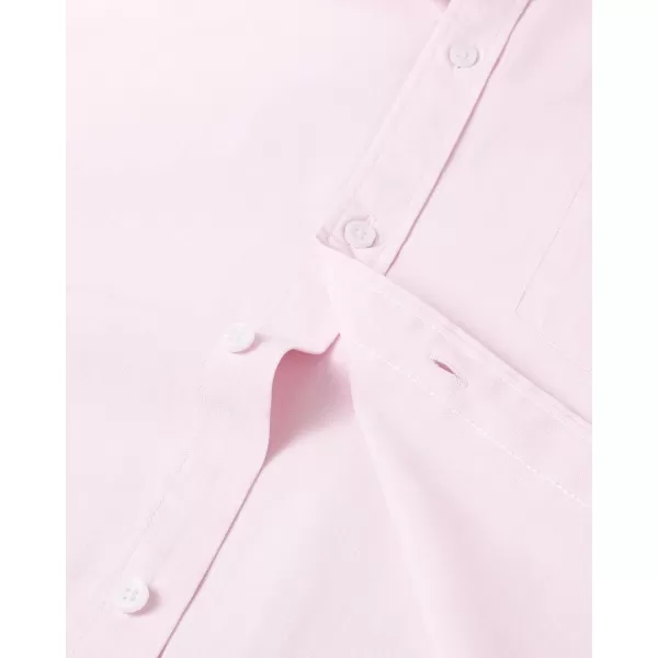 Alimens &amp; Gentle Men's Short Sleeve Oxford Shirt Regular Fit Button Down Collar Shirts with Pocket