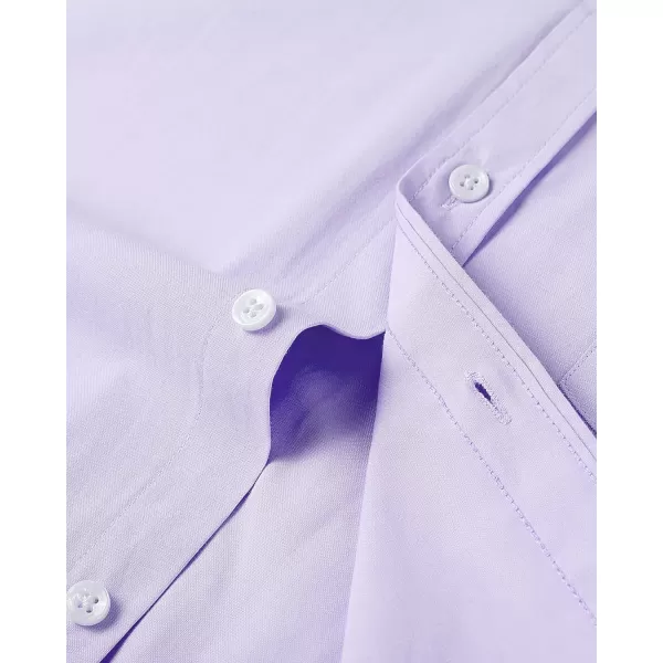 Alimens &amp; Gentle Men's Short Sleeve Oxford Shirt Regular Fit Button Down Collar Shirts with Pocket