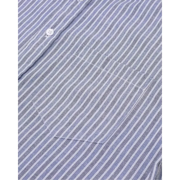 Alimens &amp; Gentle Men's Short Sleeve Oxford Shirt Regular Fit Button Down Collar Shirts with Pocket