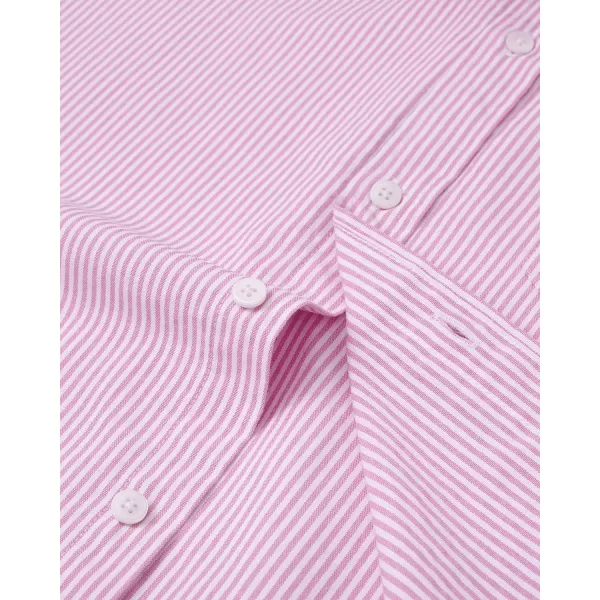 Alimens &amp; Gentle Men's Short Sleeve Oxford Shirt Regular Fit Button Down Collar Shirts with Pocket
