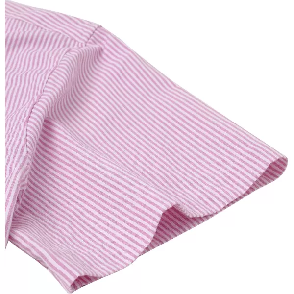 Alimens &amp; Gentle Men's Short Sleeve Oxford Shirt Regular Fit Button Down Collar Shirts with Pocket
