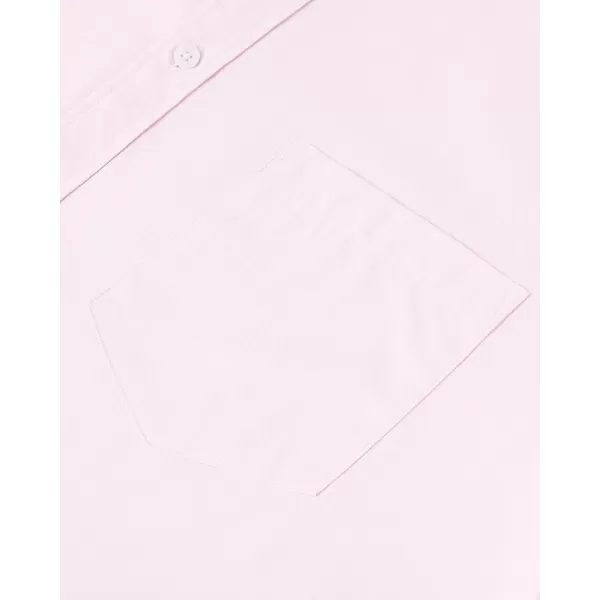 Alimens &amp; Gentle Men's Short Sleeve Oxford Shirt Regular Fit Button Down Collar Shirts with Pocket