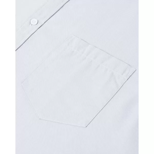 Alimens &amp; Gentle Men's Short Sleeve Oxford Shirt Regular Fit Button Down Collar Shirts with Pocket