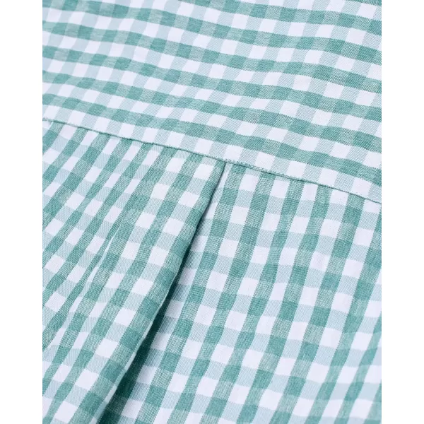 Alimens &amp; Gentle Men's Short Sleeve Oxford Shirt Regular Fit Button Down Collar Shirts with Pocket