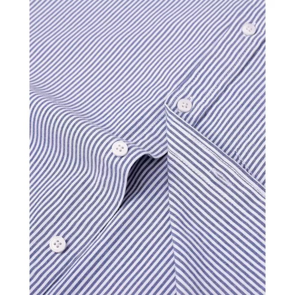 Alimens &amp; Gentle Men's Short Sleeve Oxford Shirt Regular Fit Button Down Collar Shirts with Pocket