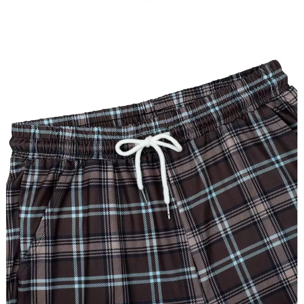 Alimens &amp; Gentle Womens Pajama Pants Plaid Stretch Comfy Lounge Pants Drawstring Sleep Bottoms with Pockets