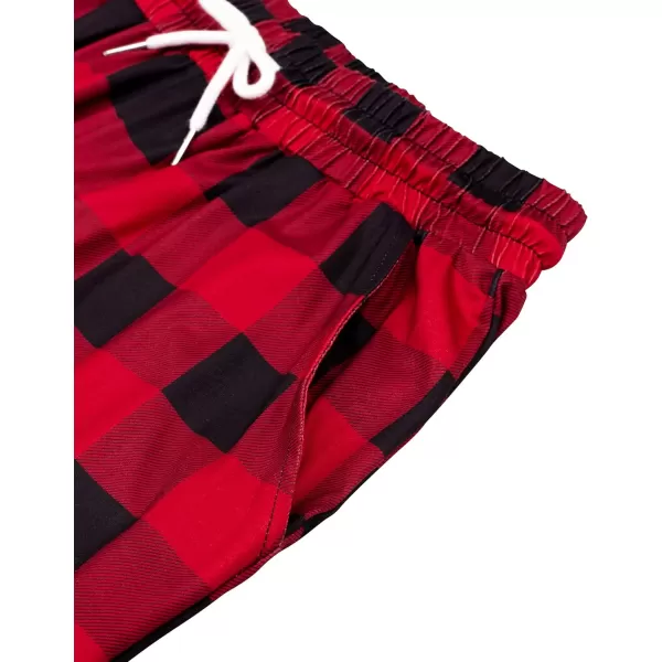 Alimens &amp; Gentle Womens Pajama Pants Plaid Stretch Comfy Lounge Pants Drawstring Sleep Bottoms with Pockets