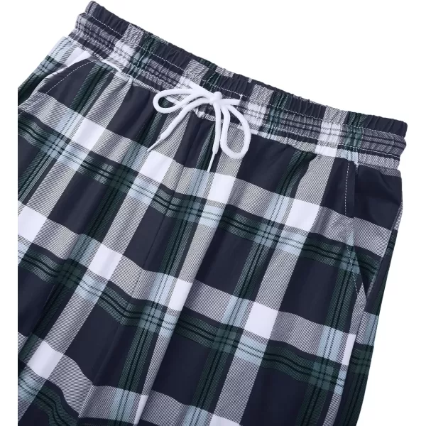 Alimens &amp; Gentle Womens Pajama Pants Plaid Stretch Comfy Lounge Pants Drawstring Sleep Bottoms with Pockets