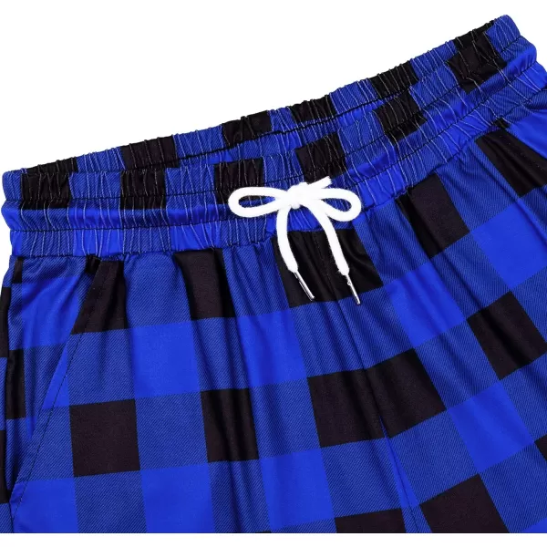 Alimens &amp; Gentle Womens Pajama Pants Plaid Stretch Comfy Lounge Pants Drawstring Sleep Bottoms with Pockets