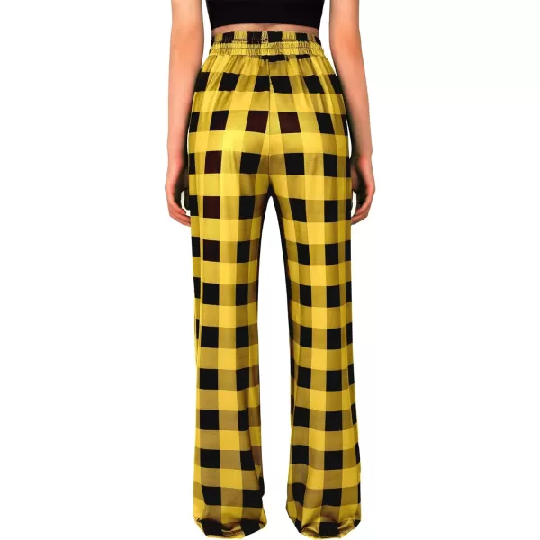 Alimens &amp; Gentle Womens Pajama Pants Plaid Stretch Comfy Lounge Pants Drawstring Sleep Bottoms with Pockets