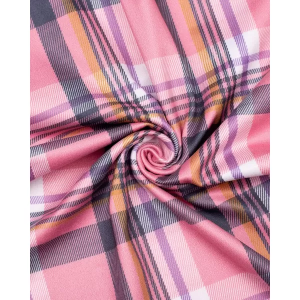 Alimens &amp; Gentle Womens Pajama Pants Plaid Stretch Comfy Lounge Pants Drawstring Sleep Bottoms with Pockets