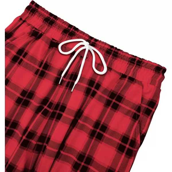 Alimens &amp; Gentle Womens Pajama Pants Plaid Stretch Comfy Lounge Pants Drawstring Sleep Bottoms with Pockets
