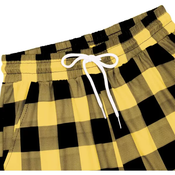 Alimens &amp; Gentle Womens Pajama Pants Plaid Stretch Comfy Lounge Pants Drawstring Sleep Bottoms with Pockets