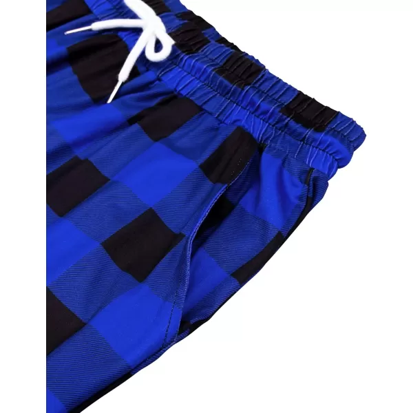 Alimens &amp; Gentle Womens Pajama Pants Plaid Stretch Comfy Lounge Pants Drawstring Sleep Bottoms with Pockets