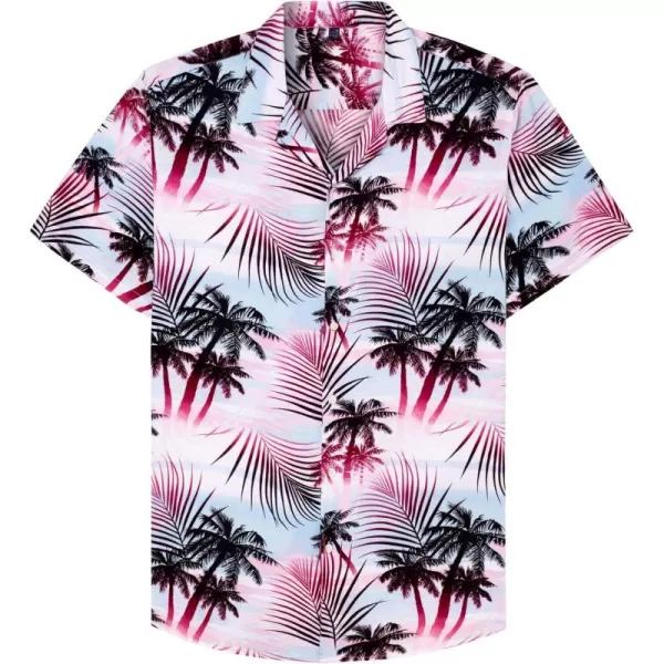 Alimens &amp; Gentle Cotton Regular Fit Short Sleeve Casual Hawaiian Shirt for Men