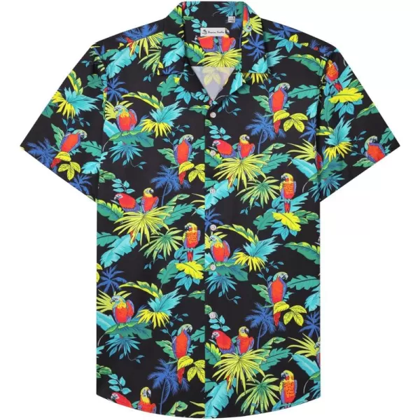 Alimens &amp; Gentle Cotton Regular Fit Short Sleeve Casual Hawaiian Shirt for Men