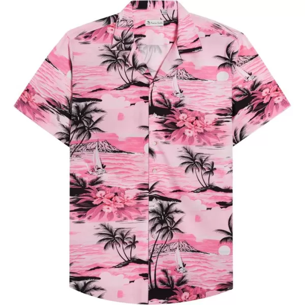 Alimens &amp; Gentle Cotton Regular Fit Short Sleeve Casual Hawaiian Shirt for Men